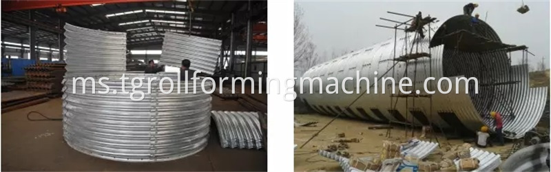 Culvert Pipe Roll Forming Machine Galvanized Steel Culvert Pipes